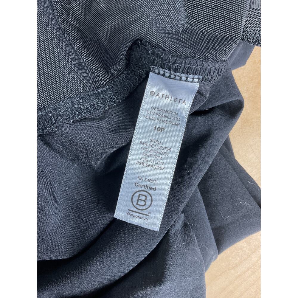 Athleta Women's Attitude Pant in Black Ruched Seams Unlined Jogger Style 10P - Picture 16 of 16